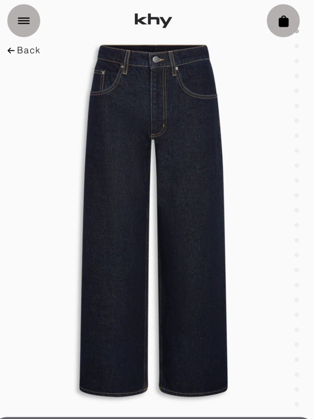 NWT KHY X NATASHA ZINKO - CLASSIC LOW RISE DENIM - DARK WASH - SIZE 24
